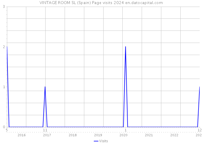 VINTAGE ROOM SL (Spain) Page visits 2024 
