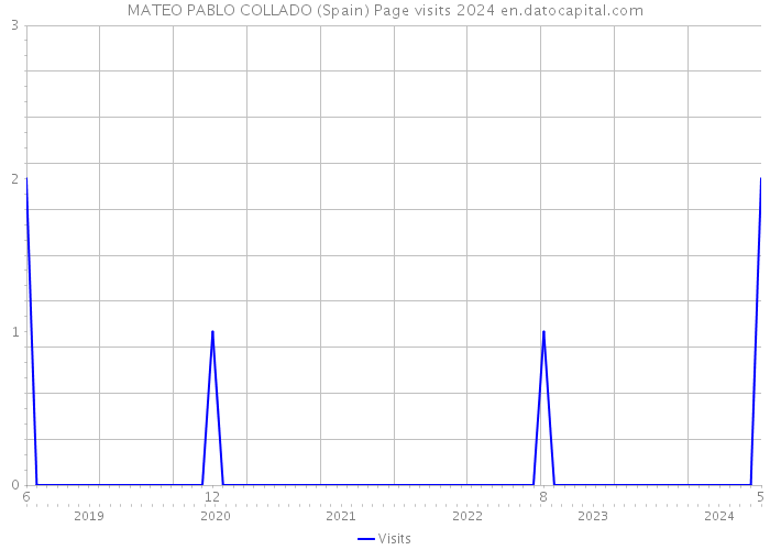 MATEO PABLO COLLADO (Spain) Page visits 2024 