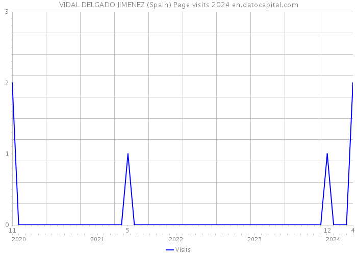 VIDAL DELGADO JIMENEZ (Spain) Page visits 2024 