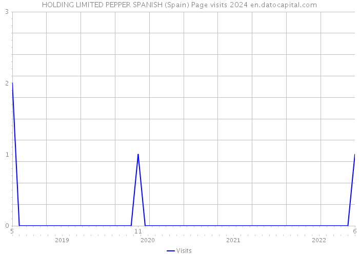 HOLDING LIMITED PEPPER SPANISH (Spain) Page visits 2024 