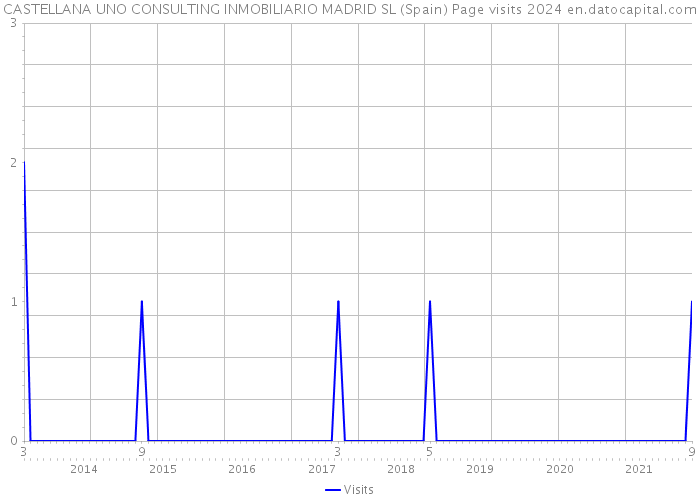 CASTELLANA UNO CONSULTING INMOBILIARIO MADRID SL (Spain) Page visits 2024 