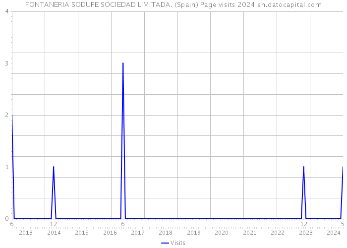 FONTANERIA SODUPE SOCIEDAD LIMITADA. (Spain) Page visits 2024 