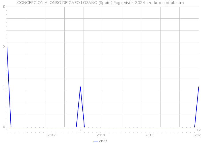 CONCEPCION ALONSO DE CASO LOZANO (Spain) Page visits 2024 