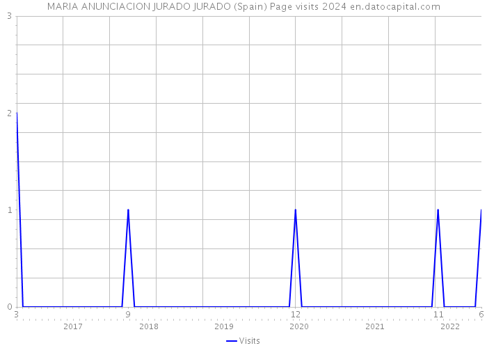 MARIA ANUNCIACION JURADO JURADO (Spain) Page visits 2024 