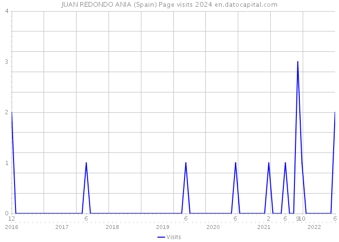 JUAN REDONDO ANIA (Spain) Page visits 2024 
