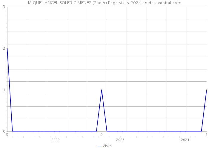 MIQUEL ANGEL SOLER GIMENEZ (Spain) Page visits 2024 