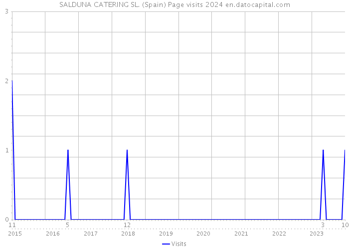 SALDUNA CATERING SL. (Spain) Page visits 2024 