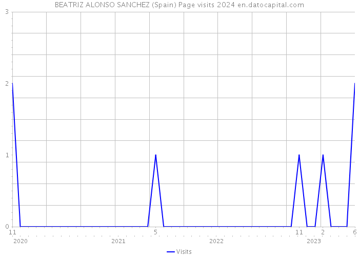 BEATRIZ ALONSO SANCHEZ (Spain) Page visits 2024 