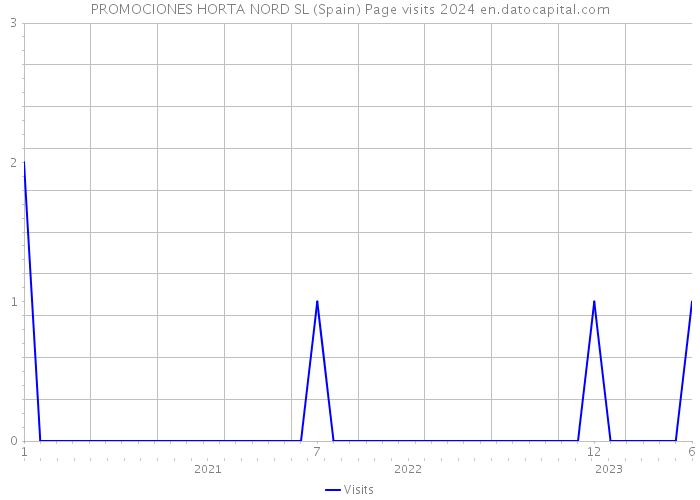 PROMOCIONES HORTA NORD SL (Spain) Page visits 2024 