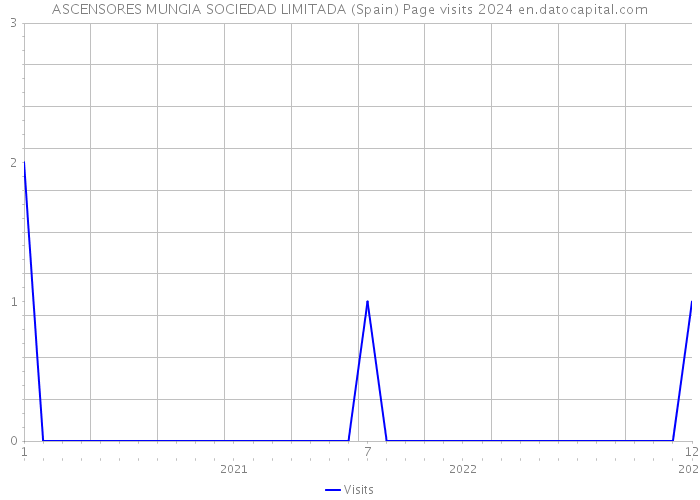 ASCENSORES MUNGIA SOCIEDAD LIMITADA (Spain) Page visits 2024 