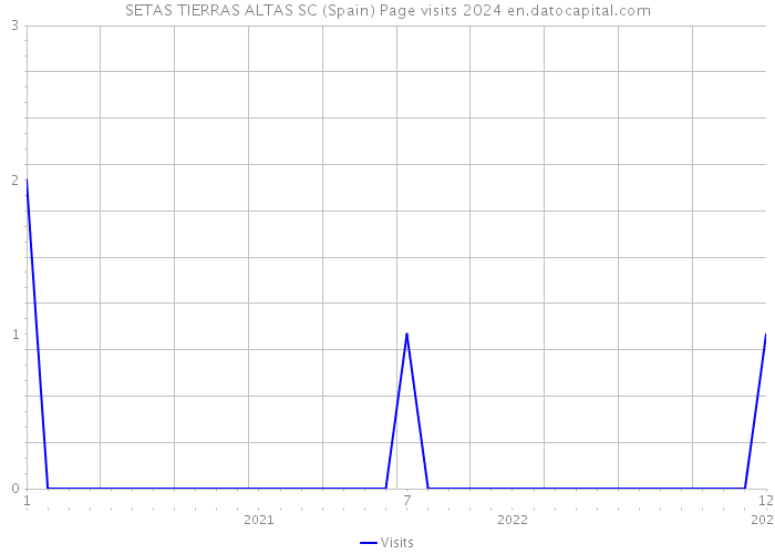 SETAS TIERRAS ALTAS SC (Spain) Page visits 2024 