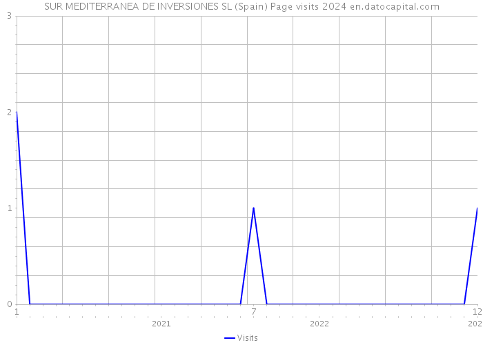 SUR MEDITERRANEA DE INVERSIONES SL (Spain) Page visits 2024 