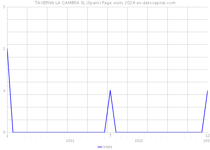 TAVERNA LA CAMBRA SL (Spain) Page visits 2024 