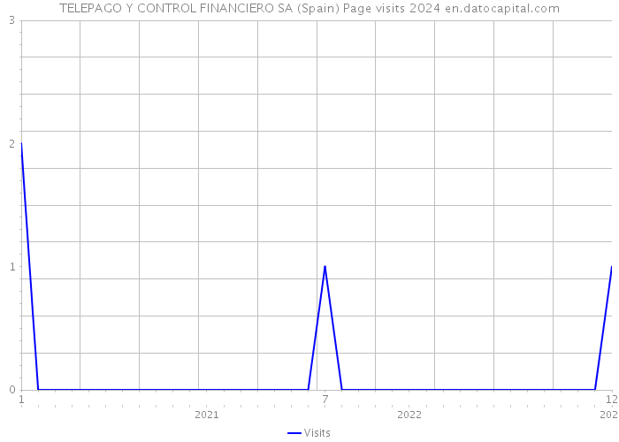 TELEPAGO Y CONTROL FINANCIERO SA (Spain) Page visits 2024 