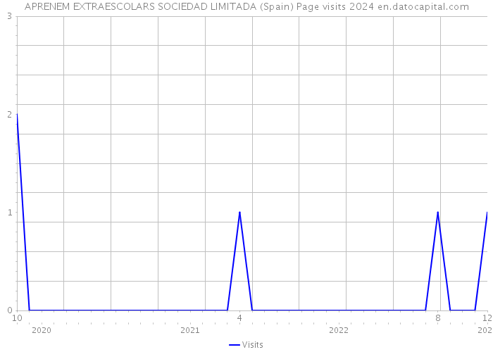 APRENEM EXTRAESCOLARS SOCIEDAD LIMITADA (Spain) Page visits 2024 