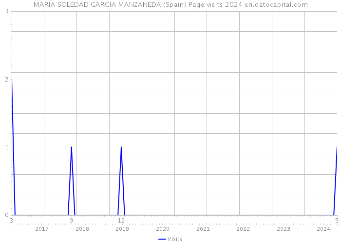 MARIA SOLEDAD GARCIA MANZANEDA (Spain) Page visits 2024 