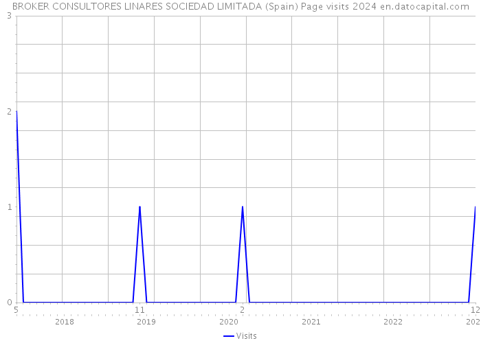 BROKER CONSULTORES LINARES SOCIEDAD LIMITADA (Spain) Page visits 2024 