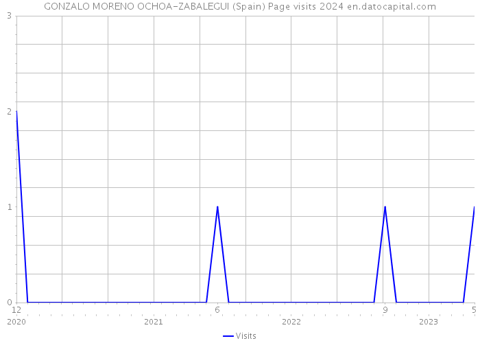 GONZALO MORENO OCHOA-ZABALEGUI (Spain) Page visits 2024 