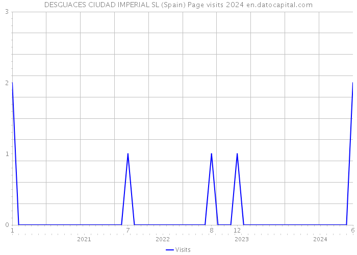 DESGUACES CIUDAD IMPERIAL SL (Spain) Page visits 2024 