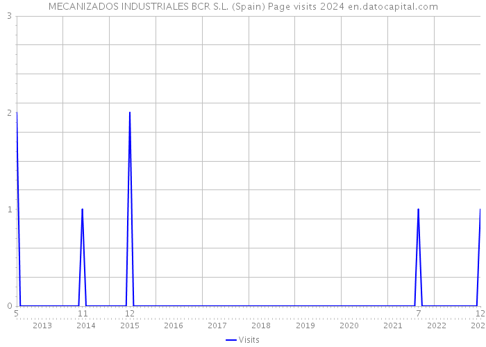MECANIZADOS INDUSTRIALES BCR S.L. (Spain) Page visits 2024 
