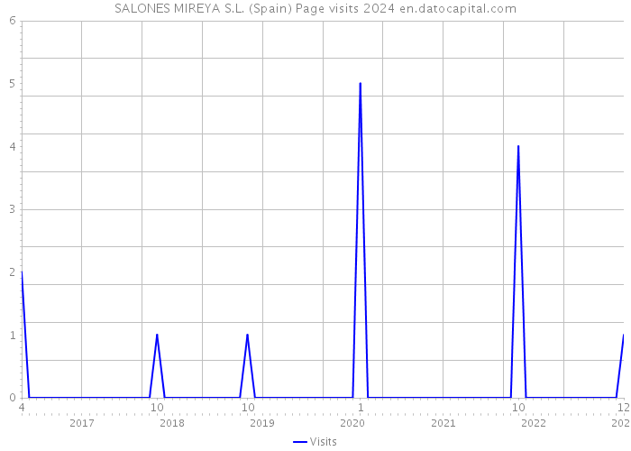 SALONES MIREYA S.L. (Spain) Page visits 2024 