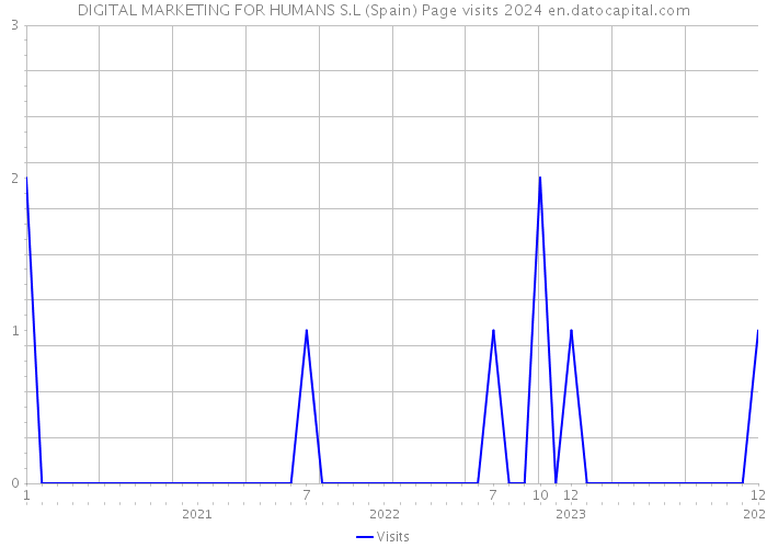 DIGITAL MARKETING FOR HUMANS S.L (Spain) Page visits 2024 