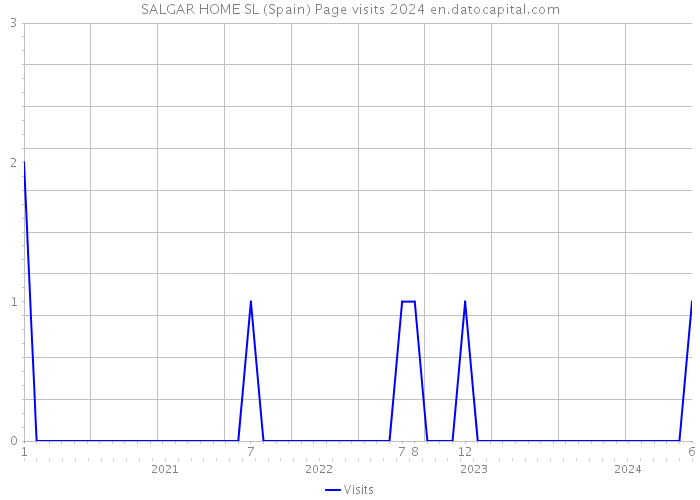 SALGAR HOME SL (Spain) Page visits 2024 
