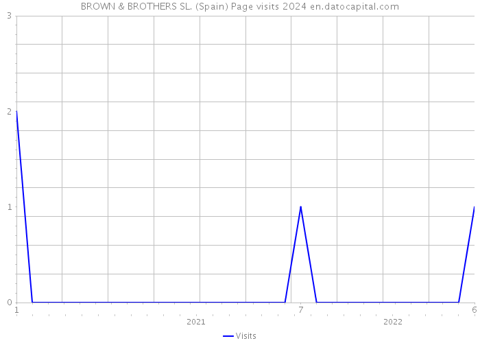 BROWN & BROTHERS SL. (Spain) Page visits 2024 