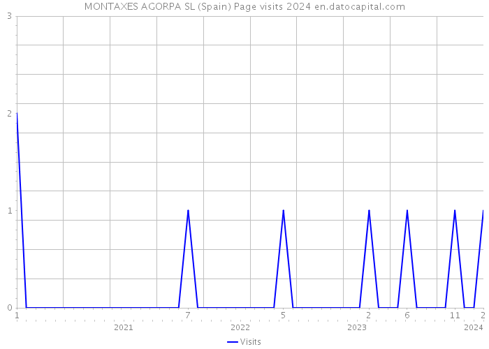 MONTAXES AGORPA SL (Spain) Page visits 2024 