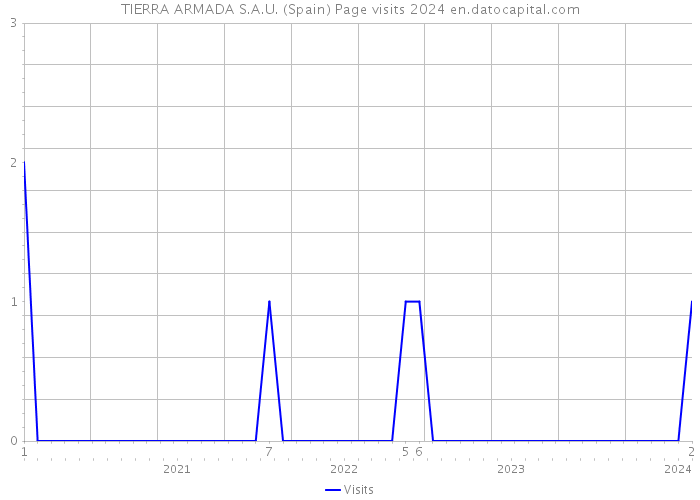 TIERRA ARMADA S.A.U. (Spain) Page visits 2024 