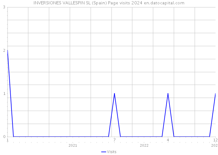 INVERSIONES VALLESPIN SL (Spain) Page visits 2024 