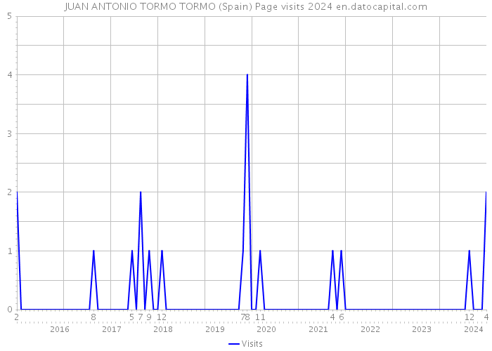 JUAN ANTONIO TORMO TORMO (Spain) Page visits 2024 