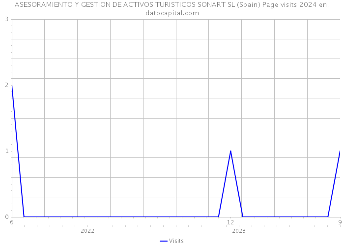 ASESORAMIENTO Y GESTION DE ACTIVOS TURISTICOS SONART SL (Spain) Page visits 2024 