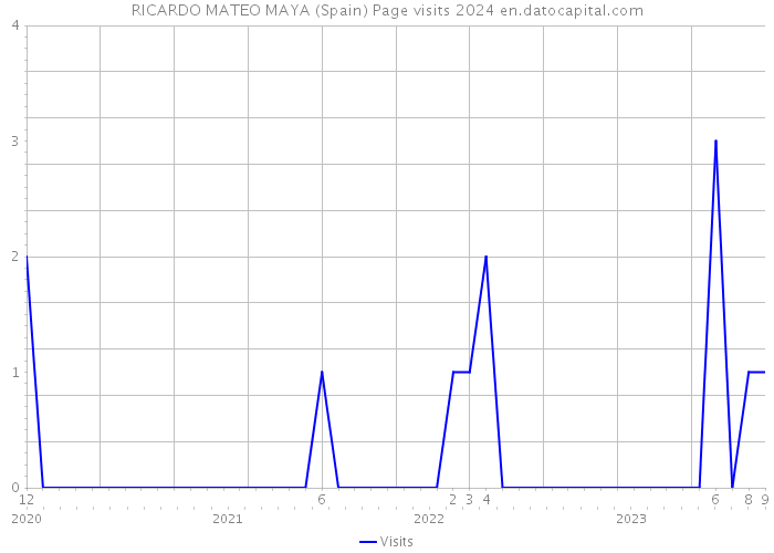 RICARDO MATEO MAYA (Spain) Page visits 2024 