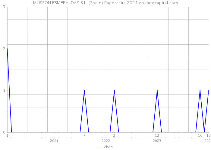 MUSSON ESMERALDAS S.L. (Spain) Page visits 2024 