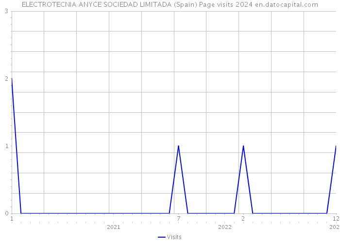 ELECTROTECNIA ANYCE SOCIEDAD LIMITADA (Spain) Page visits 2024 