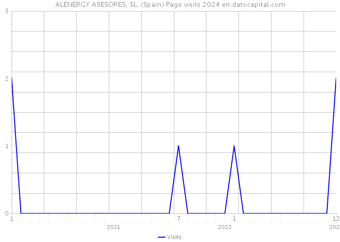 ALENERGY ASESORES, SL. (Spain) Page visits 2024 