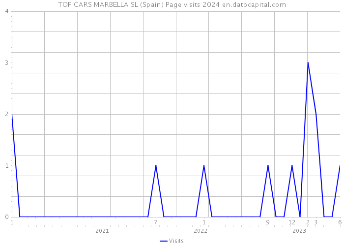 TOP CARS MARBELLA SL (Spain) Page visits 2024 