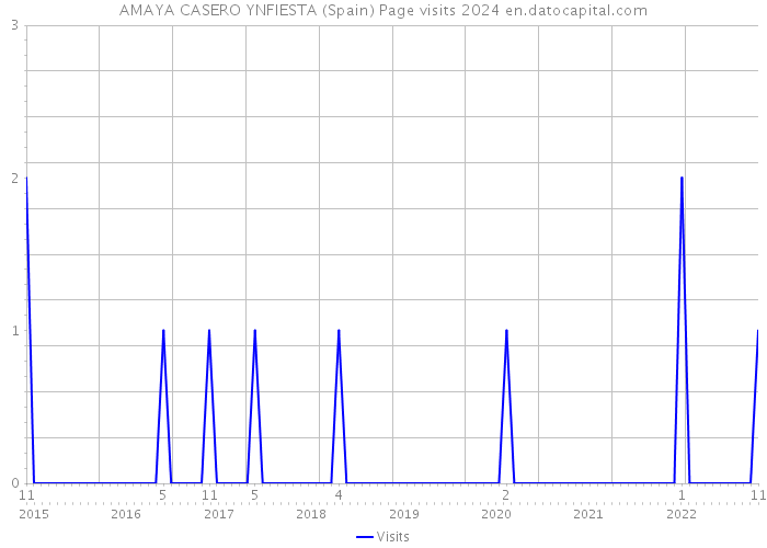 AMAYA CASERO YNFIESTA (Spain) Page visits 2024 