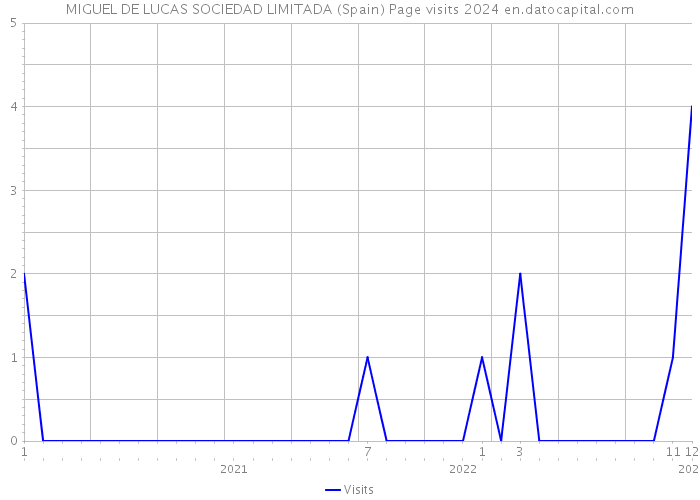 MIGUEL DE LUCAS SOCIEDAD LIMITADA (Spain) Page visits 2024 