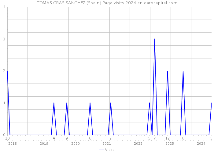 TOMAS GRAS SANCHEZ (Spain) Page visits 2024 