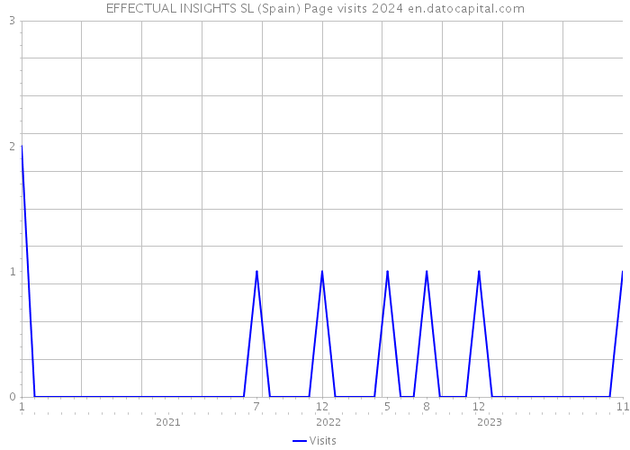 EFFECTUAL INSIGHTS SL (Spain) Page visits 2024 