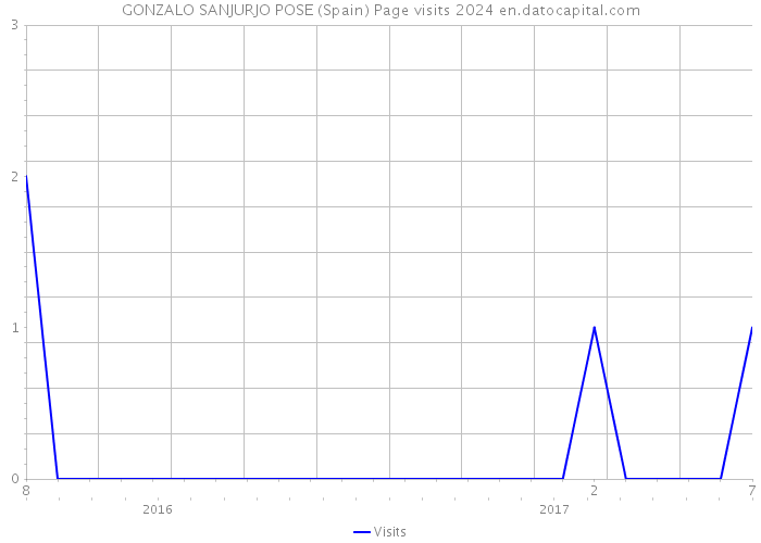 GONZALO SANJURJO POSE (Spain) Page visits 2024 