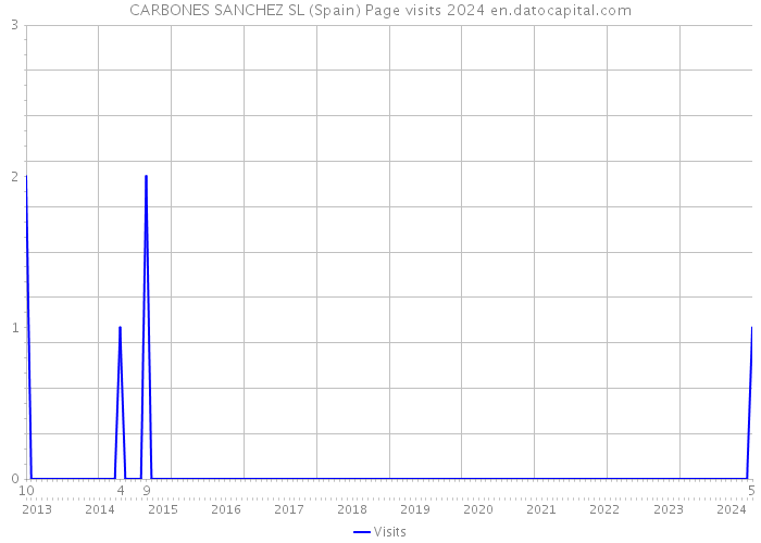 CARBONES SANCHEZ SL (Spain) Page visits 2024 