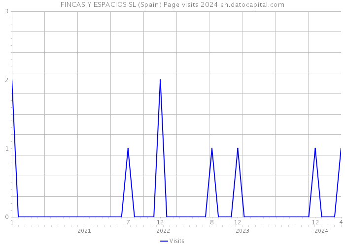 FINCAS Y ESPACIOS SL (Spain) Page visits 2024 