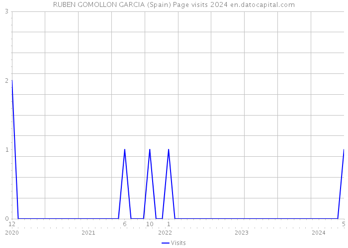 RUBEN GOMOLLON GARCIA (Spain) Page visits 2024 