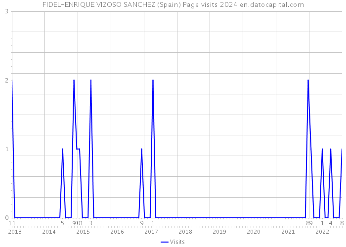FIDEL-ENRIQUE VIZOSO SANCHEZ (Spain) Page visits 2024 