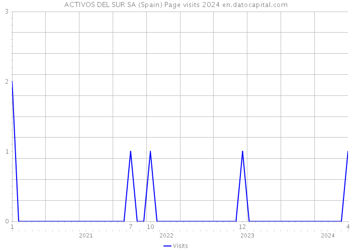 ACTIVOS DEL SUR SA (Spain) Page visits 2024 
