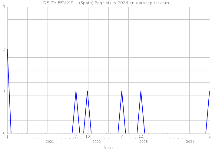 DELTA FENIX S.L. (Spain) Page visits 2024 