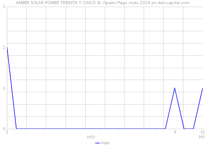 AMBER SOLAR POWER TREINTA Y CINCO SL (Spain) Page visits 2024 